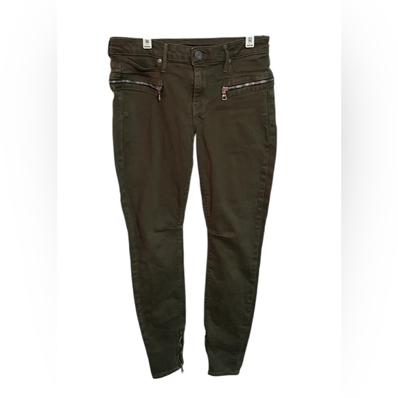 H & M Imperfection Green Jeans Sz 25 - Picture 1 of 10